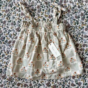 Rylee + Cru Tie Tank 6-7y NWT